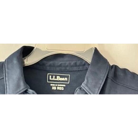 L.L. Bean Women’s Polo Shirt Navy Blue XS 3/4 Sleeve Classic Fit - Picture 2 of 14
